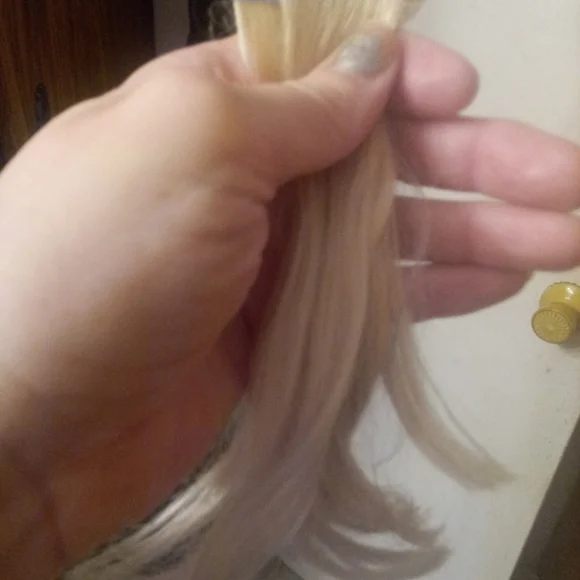 100 percent Human Hair Tape Extensions Platinum Blonde #60 - Picture 7 of 7